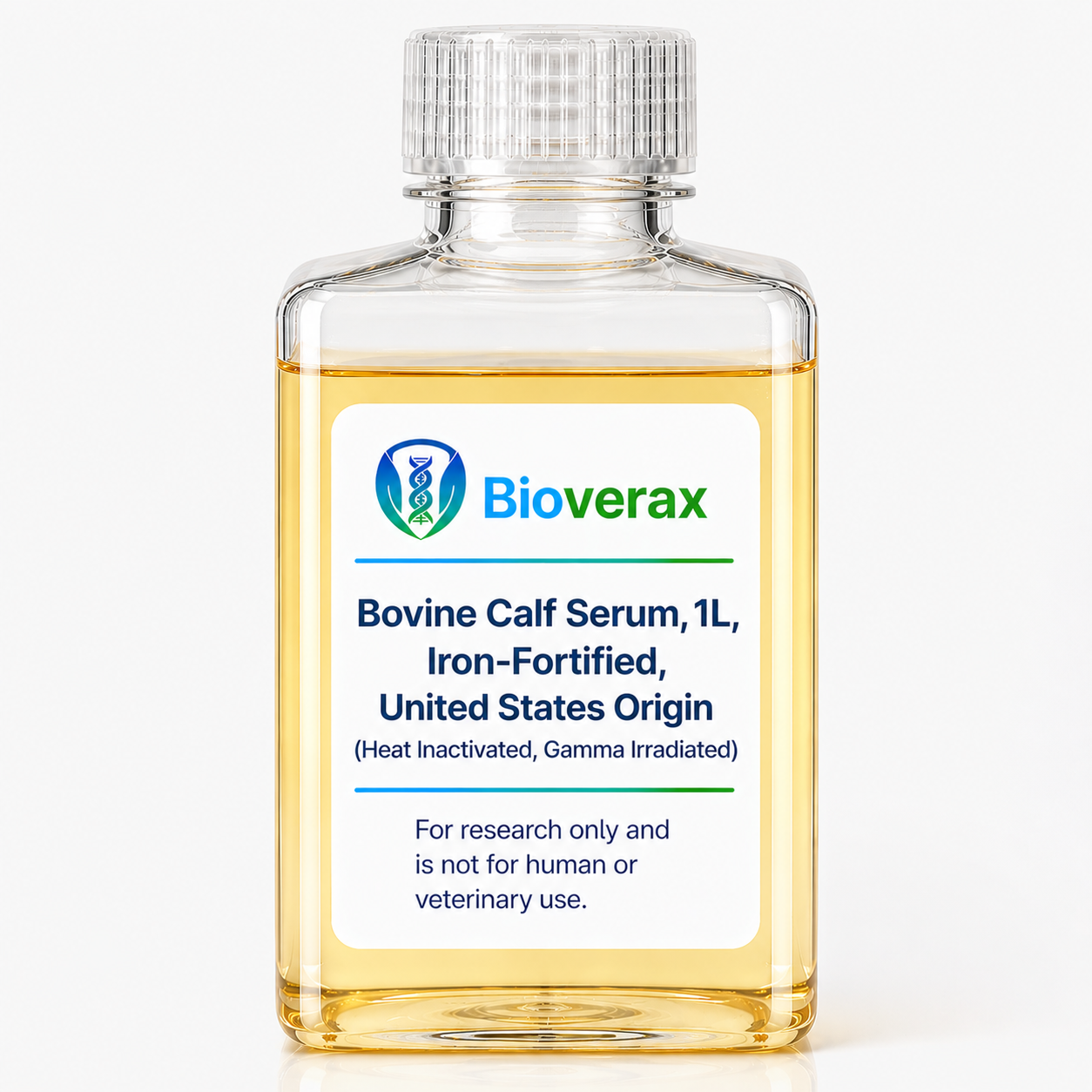 Bovine Calf Serum, 1L, Iron-Fortified, United States Origin (Heat Inactivated, Gamma Irradiated)